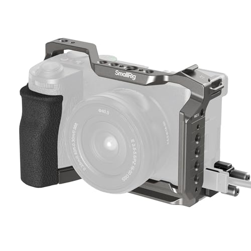 SMALLRIG Hawklock Quick Release Cage Kit für Sony Alpha 6700, mit Mehreren Montageschnittstellen und integrierter QR-Platte für Arca-Swiss-Platte und