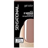 SensatioNail Nail Color Gel Polish, Macchiato 73000, 0.25 FL OZ / 39mL + Manicure Stick