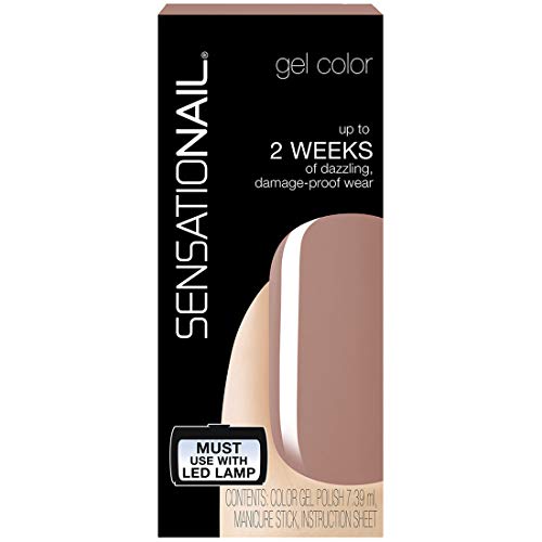 SensatioNail Nail Color Gel Polish, Macchiato 73000, 0.25 FL OZ / 39mL + Manicure Stick