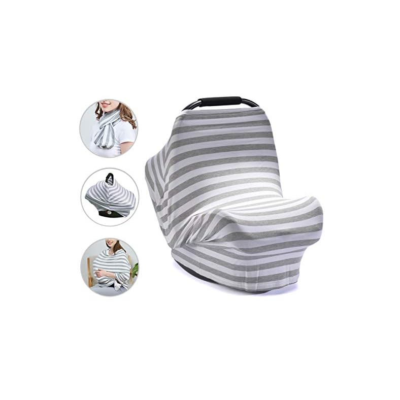 PPOGOO Nursing Cover for Breastfeeding Super Soft Multi Use for Baby Car Seat Covers Canopy Shopping Cart Cover Scarf…