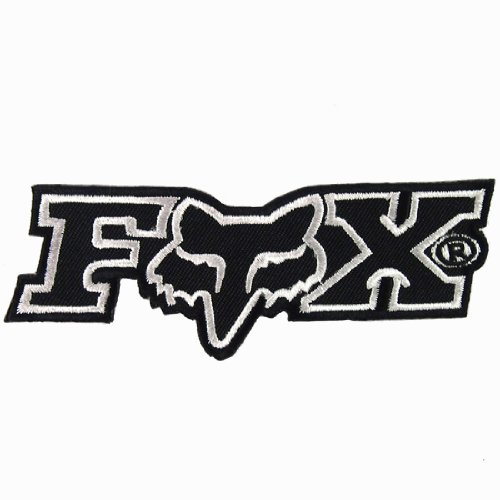FOX RACING BLACK IRON ON PATCHES #WITH FREE GIFT