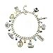 Blingsoul Disc Friends Charm TV Show Bracelet - Friends Merchandise Costume Christmas Jewelry Gifts for Women | [J100020] Friend