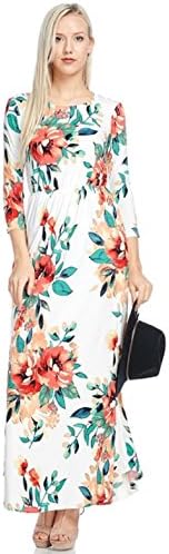 Reborn J Floral Maxi Dress With Pockets, Long Sleeve