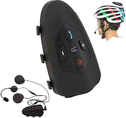 Zgyqgoo Casco De Bicicleta Walkie Talkie Bluetooth 3 0 Auriculares 1200 M Full Duplex Walkie Talkie Microfono Manos Libres Estereo Para Conexion Bluetooth 2 Rider Negro B Amazon Es Hogar