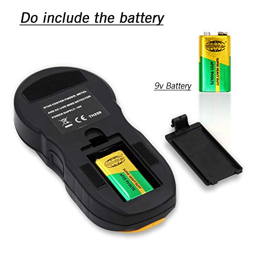 Stud Center Finding Sensor, Multi- Scanner Wood, Metal and AC Live Wire Detector with LCD Display, Deep Scanning Kuled