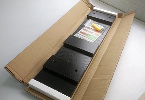 Extra Large 31.5 Inch Computer Monitor Or Laptop Stand. This Is A Long Sturdy Desktop Dual Double Or Multi Monitor Screen Riser (Height: 4.3", Black Wood Color)