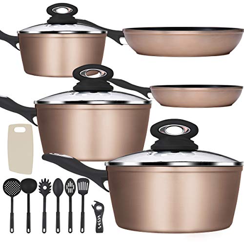 Lightning Deal Classic Induction Cookware Set, Cooking Pots and Pans