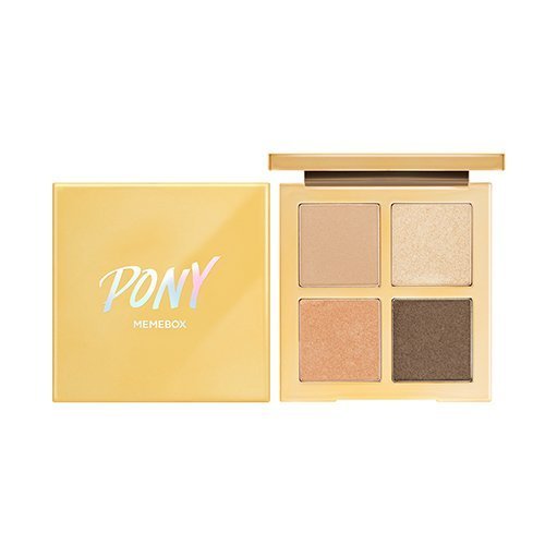 Pony x Memebox Shine Easy Glam 3 Eyeshadow Quad Bloom, Brown
