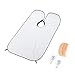 Beard Apron,Catcher Hair Clippings Easy Clean for Beard Trimmings,Mustache and Hairs,Stop Clogging Sink COMPLETE WITH BONUS Beard Comb+pouch White