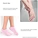 PRETTY SEE Moisture Socks Gel Moisturizing Socks for Moisturize Dry Hard Cracked Skin and Soften Repair Feet, 2 Packs, Blue & Pink