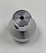Pirate Mfg Polished Billet Aluminum Dash Knob W/Set Screw, Hot Rod