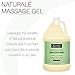 Bon Vital' Naturale Massage Gel with Natural Ingredients for Earth-Friendly Massage, Hypoallergenic Massage Gel for Sensitive Skin, Moisturizer Absorbs Like Lotion, 1 Gal, Label may Vary