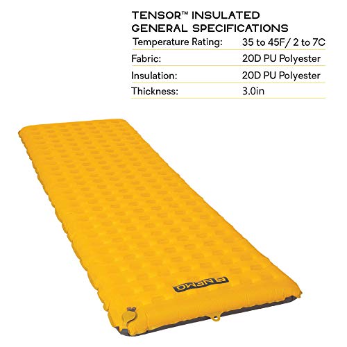 Nemo Tensor Insulated Sleeping Pad, Long Wide Pricepulse