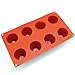 Silicone Molds [Popover Muffin, 8 Cup] Cupcake Baking Pan - Free Paper Muffin Cups - Non Stick, BPA Free, 100% Silicon & Dishwasher Safe Silicon Bakeware Tin - Kitchen Rubber Tray & Soap Molds
