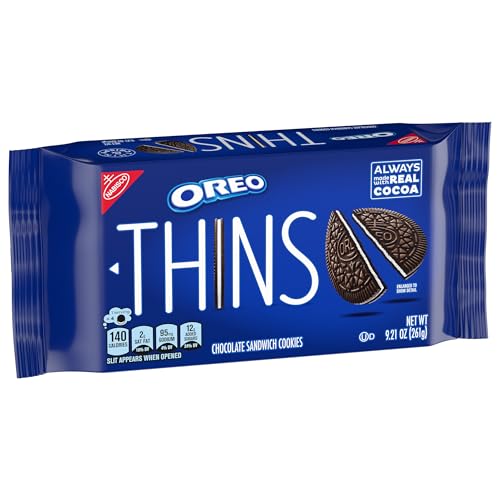 OREO THINS CHOCOLATE SANDWICH COOKIES, 9.1OZ