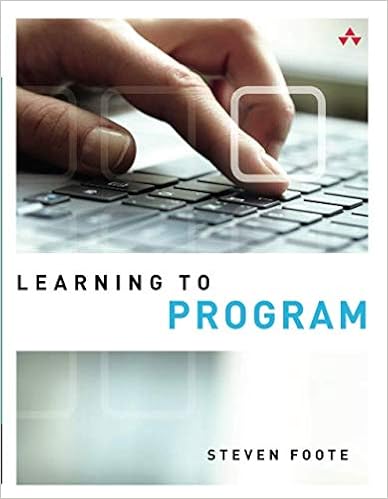 Learning to Program by Steven Foote 
