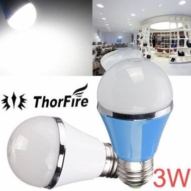 ThorFire E27 3W SMD 5730 AC 85-265V White LED Globe Light Bulb