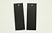 GANSSIA Rectangle Shape Black Hang Tag for Garment with Free Cut Strings Pack of 100 Pcs 1.06