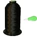 Item4ever® Black Bonded Nylon Sewing Thread #92 T90 1850 Yard for Outdoor, Leather, Upholstery + Threader