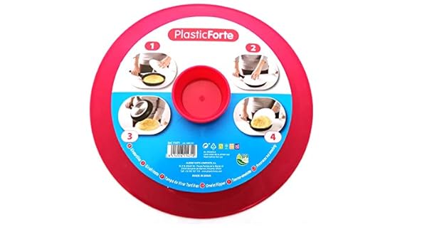 LCQI Tapa Volteatortillas Dar Vuelta Gira Tortilla Patata (ROJA ...