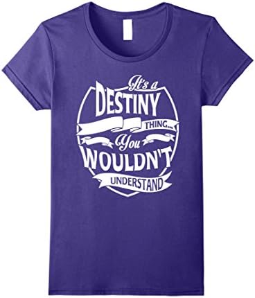 Womens Funny Destiny Thing You Would Not Understand T-shirts Small Purple