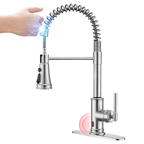 Touchless Kitchen Faucet with 3 Modes Pull Down Sprayer, ARRISEA Touch
