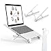 Laptop Stand, Portable Foldable Desktop Notebook Holder Mount, Adjustable 2 Eye-Level Ergonomic Design, Laptop Riser for Notebook Computer Tablet EURPMASK
