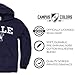 Campus Colors Adult Arch & Logo Soft Style Gameday Hooded Sweatshirt (Yale Bulldogs - Navy, Medium)