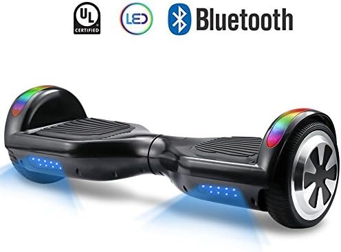 Hoverboard V800 - UL Certified Self Balancing Hover board, 6.5'' Two wheel Self-balancing Scooter speeds of 9.6mph(top led light built in)