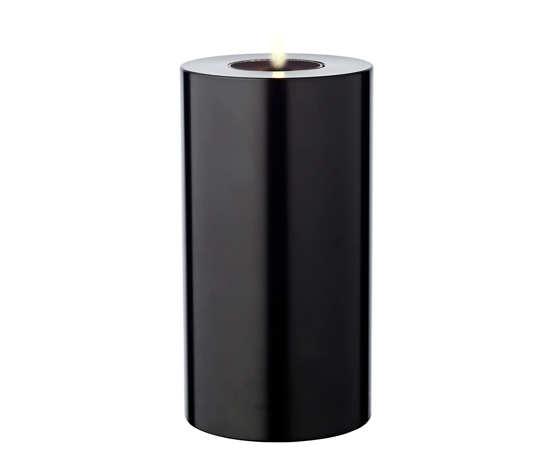 EDZARD Cornelius Tea Light Holder Black Height 15 cm Diameter 8 cm Heat Resistant up to 90 Degrees