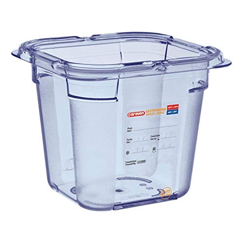 Araven GP572 Boîte de conservation alimentaire en ABS GN 1/6 Bleu 150 x 176 x 162 mm