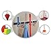 Cavoli Mop Broom Holder Wall Mounted S Type,Garage Storage Holds Up to 7 Tools and Over 50 pounds 17.5 Inches,Base Made by Aluminum Metal (4 Positions and 3 Hooks)
