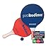 W4W Kadima Beach Paddle Ball Racket Set - Bundle Pack Includes 4 Balls & 2 Paddles