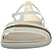 Crocs Women's Isabella W Flat Sandal, Oyster/Walnut, 7 M US