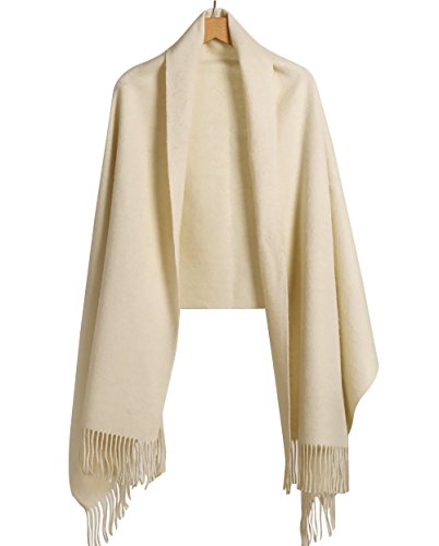 Women's Cashmere Scarf, Large 78" x 27" Luxurious Solid Colors Winter Fashion Scarves Super Soft Long Wrap Shawl for Women Men (Light Camel)