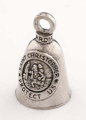 Guardian Bell Saint Christopher Biker Bell with Hanger