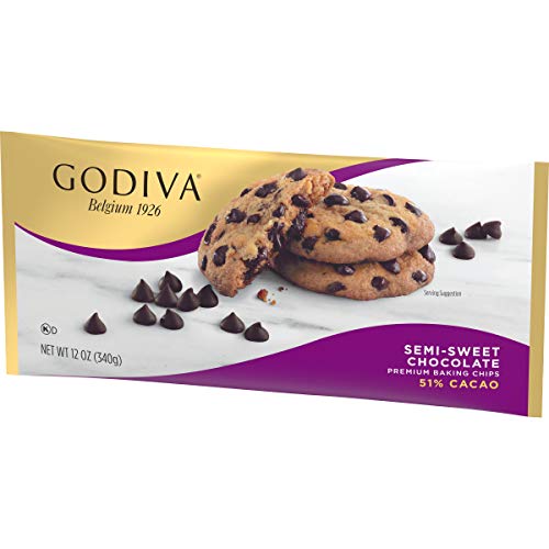 Godiva Semi-Sweet Chocolate Premium Baking Chips, 11 oz - Thumbnail 4
