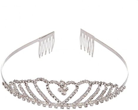 LovelyBridal Pearls Wedding Tiara Bridal Princess Pageant Party Crown Bridesmaids