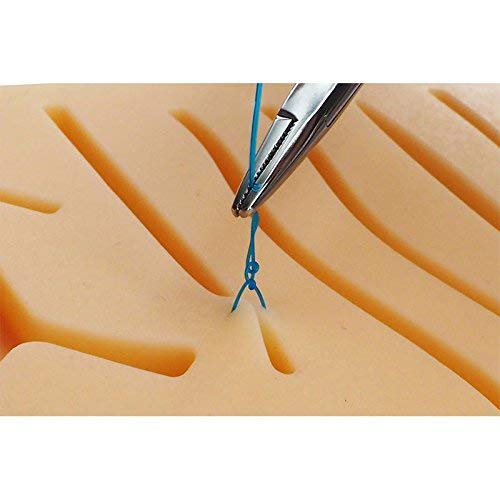 image for Doc Tools Large 3 Layer Suture Practice Pad Skin with 14 Wounds on Acr