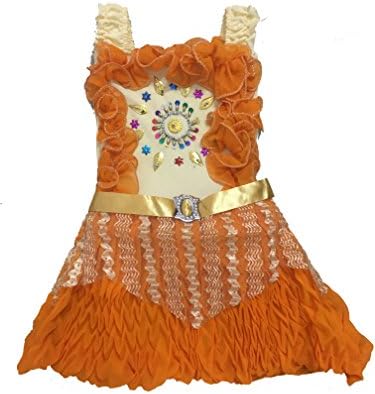 Dubai Creation Girls Georgette Frock Party Wear Dress