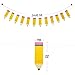 Partyprops Pencil Banner | Pencil Garland | Kindergarten Banner | Classroom Decor | Pencil Party Decorations | Back to School Party Decorations | Teacher's Gift