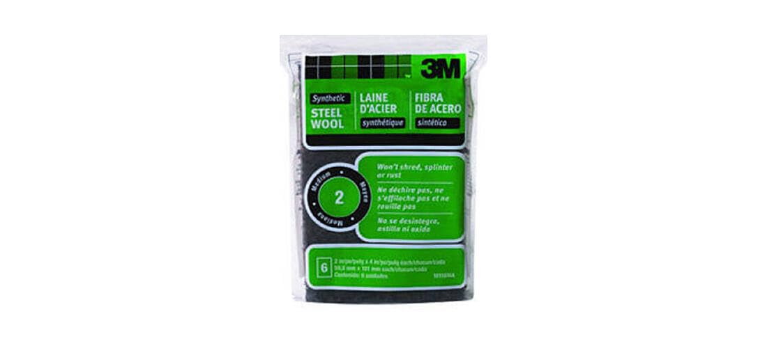 3M 50.8 x 101mm Synthetic Medium Steel Wool - (Pack of 1)