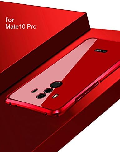 Huawei Mate10 Pro Case KumWum Shockproof Metal Aluminum Bumper Polycarbonate Back Cover for Mate 10 Pro (Huawei Mate10 Pro, Red)