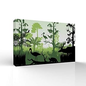 Quiet Tropical Forest Home Artwork for Living Room Bedroom