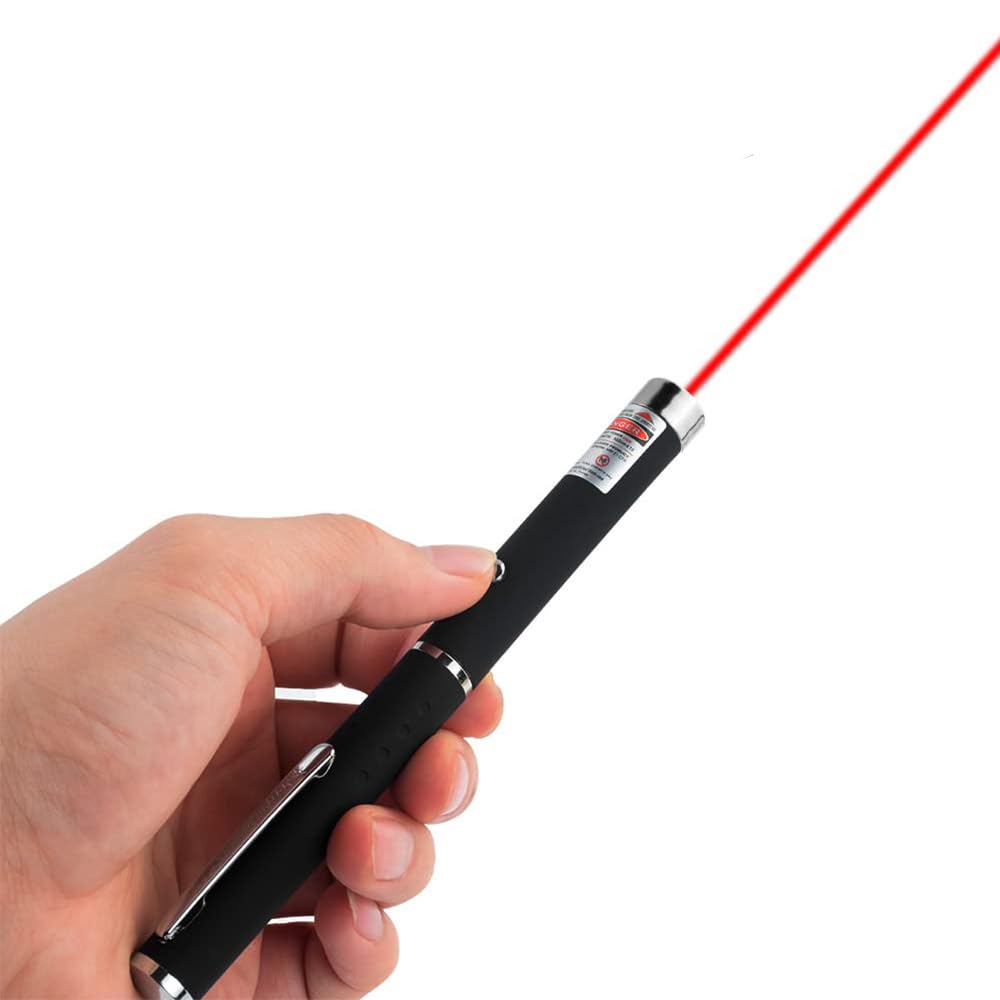 Photo 1 of CHUQIANTONG Laser Pointer Cat Toys Red Laser Presentation Remotes for Indoor Classroom Interactive Teaching (Red, Without Battery 1 Pack)