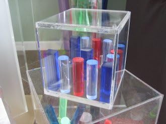 Acrylic 5 Sided Display Cube 8" x 8" x 8" (1/4") - set of 4 (1)