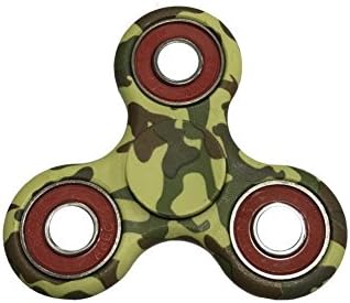 New Tri-Spinner Fidget Toy 3D Printing Ceramic Bearing EDC Focus Toy for Killing Time, Guarantee 2 min+ Spin Time! (army-green)