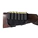 Tourbon Black Neoprene 12 Gauge Cartridge Silde Shotgun Buttstock Shell Holder