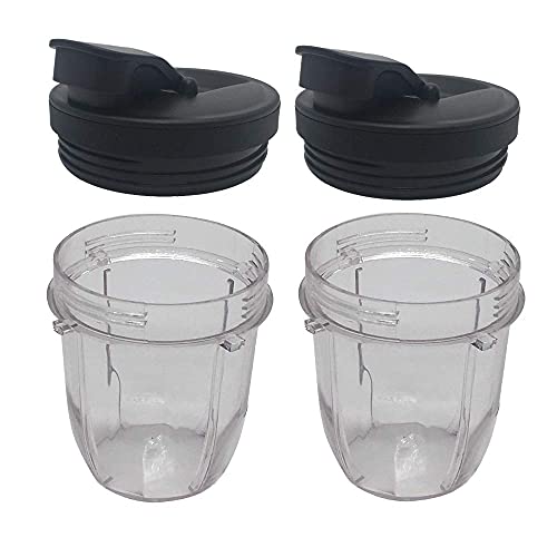 2 Replacement 350ML(12oz) Cup Mug Cups With Spout Lids, Compatible with