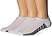 adidas Men's Superlite Stripe No Show Socks (3-Pair), White/EQT Green/Black, Large